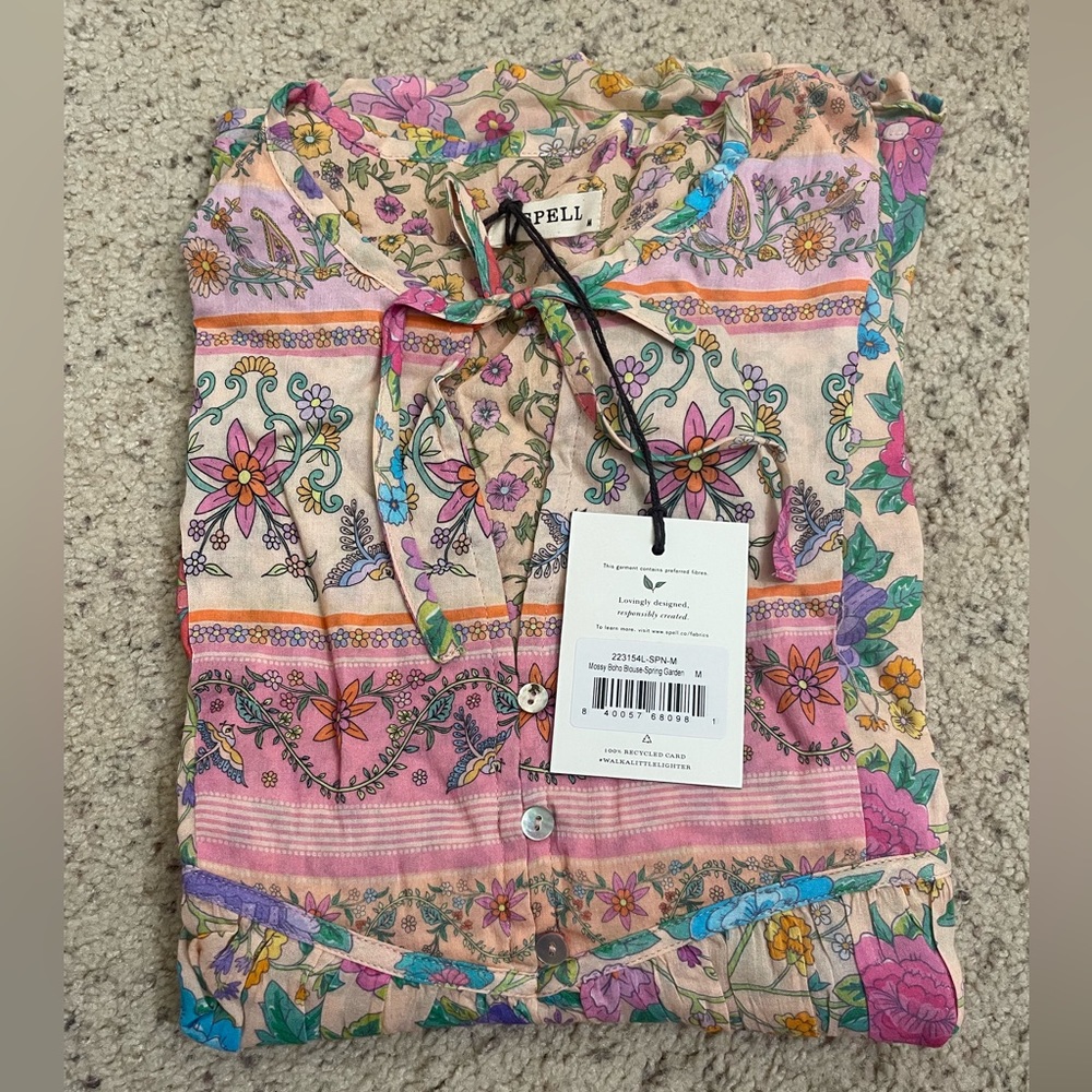 Spell Multicolor Floral Blouse